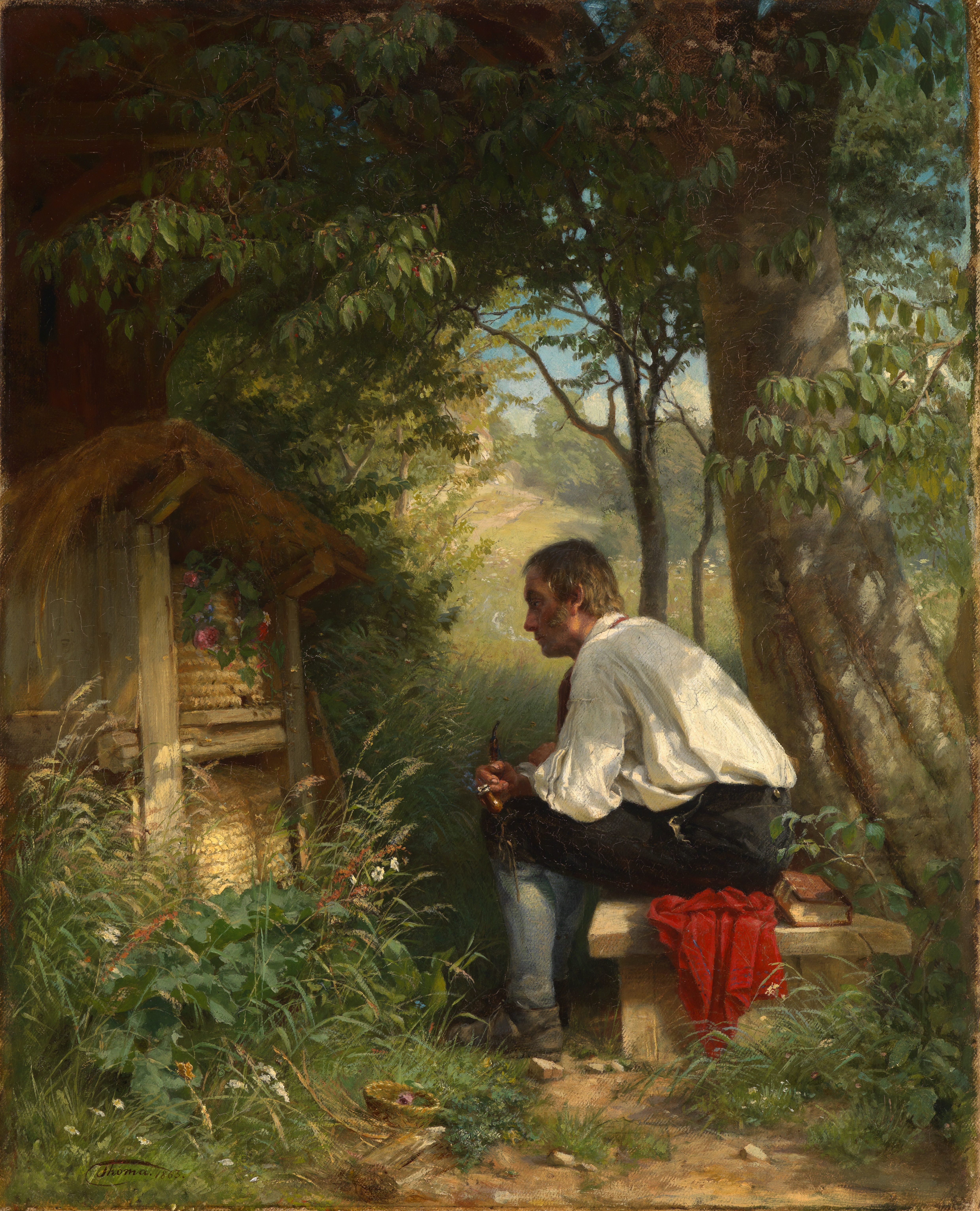 The Bee Friend by Hans Thoma, 1863